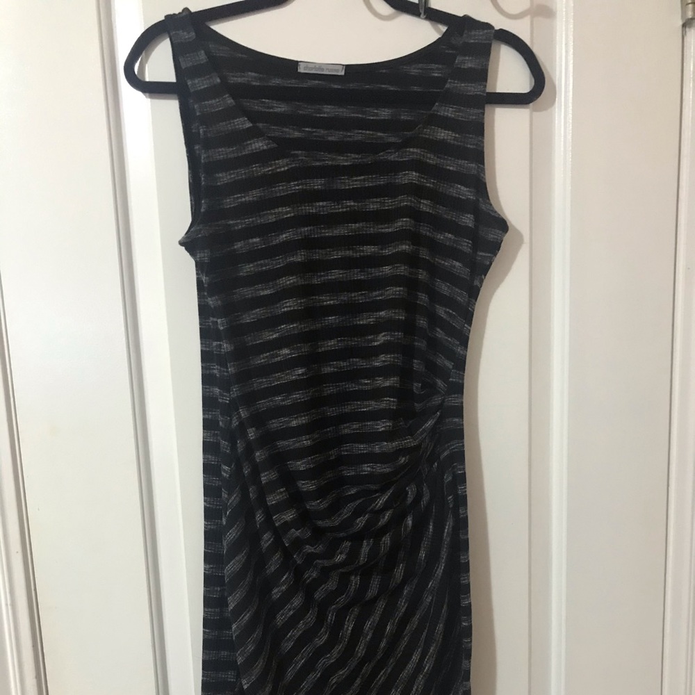 Black/Grey Striped Dress